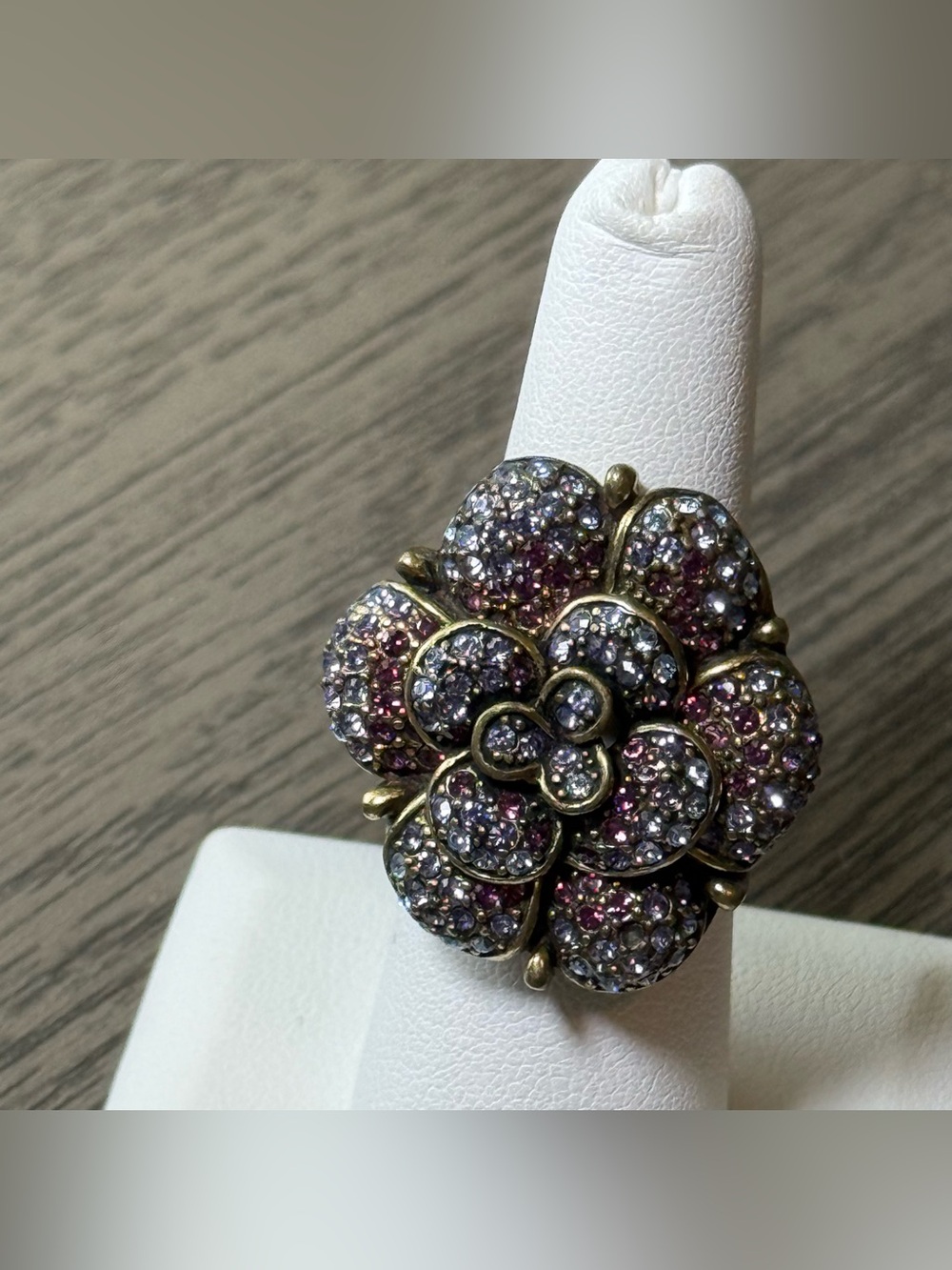 Vintage Heidi Daus Petal Profusion Statement Ring